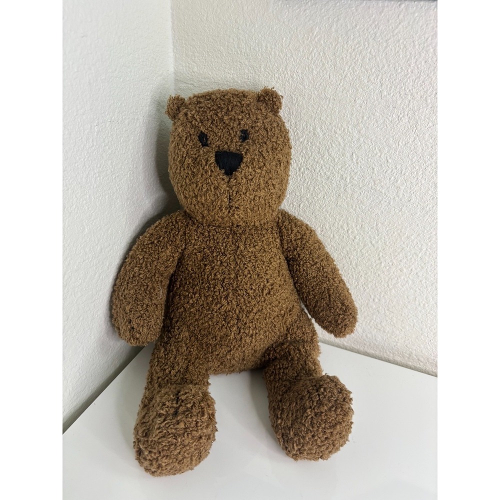 Vintage Baby Gap Teddy Bear Plush Brown Curly Brannan 14" Stuffed Animal Toy - Picture 2 of 6